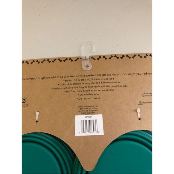 Winifred Lily 2 Portable Travel Collapsible Pet Dog Bowl Food & Water Bowls Dish - Picture 5 of 7